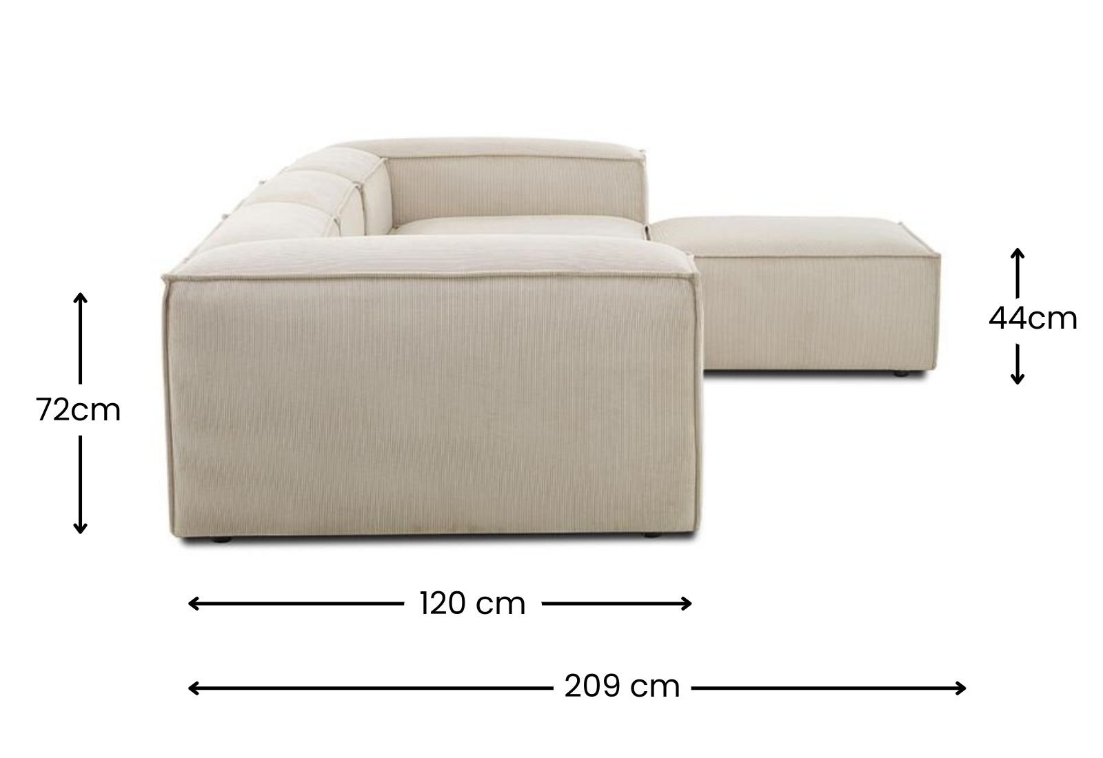 canape d angle modulable velours cotele eva luxe sofa style design moderne
