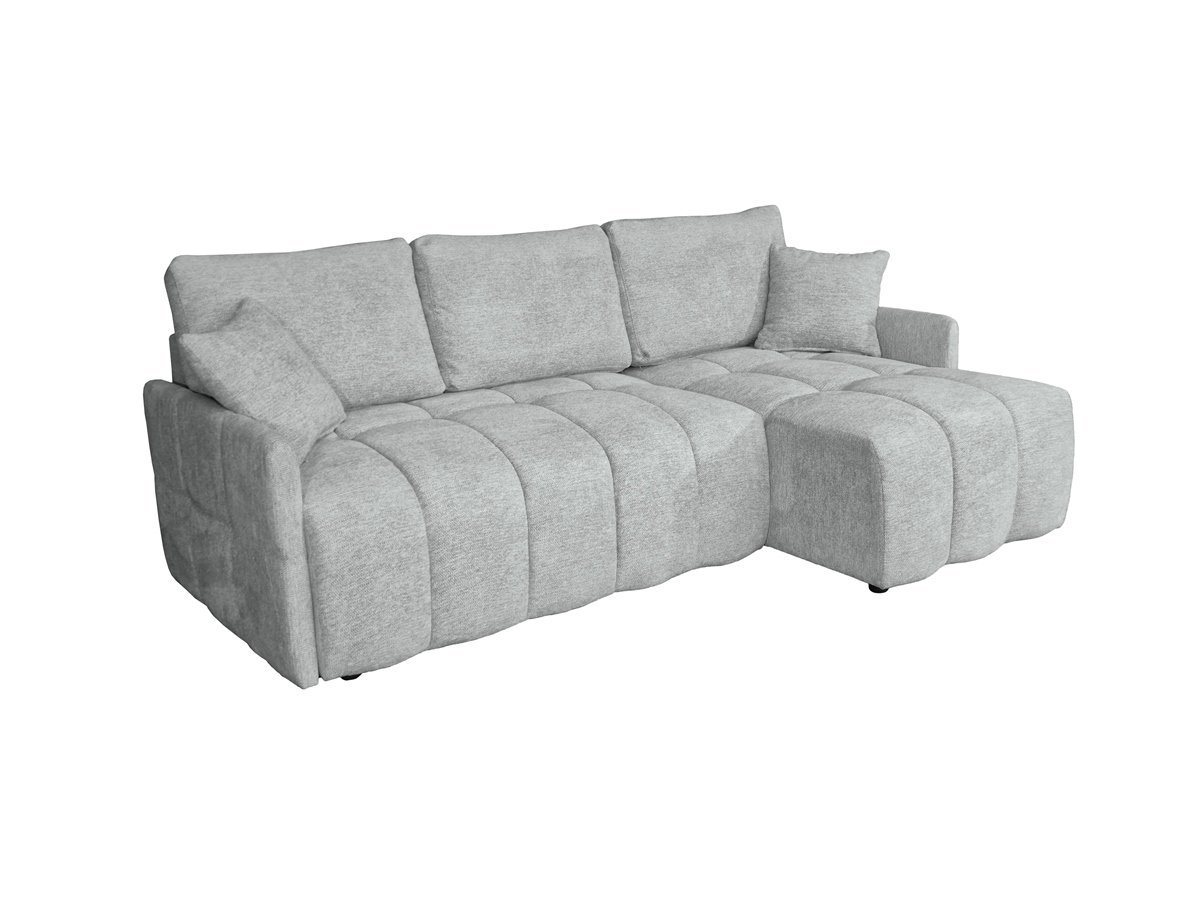 canape convertible angle reversible gris en tissu