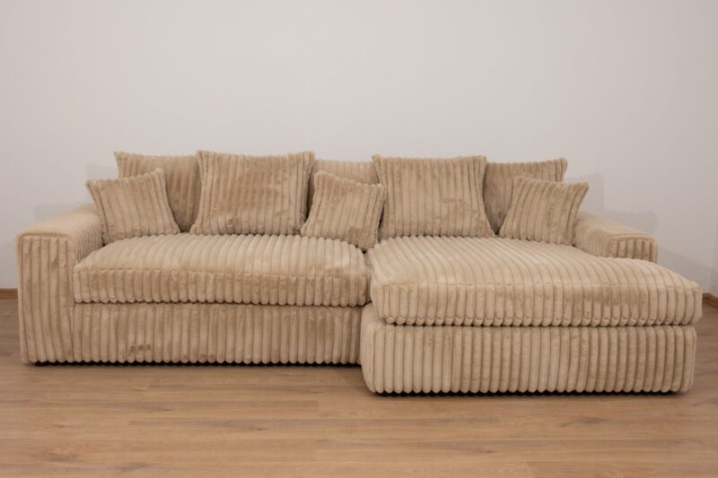 canape tissu doudou beige
